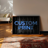 Custom Bulb Letters Blue Print
