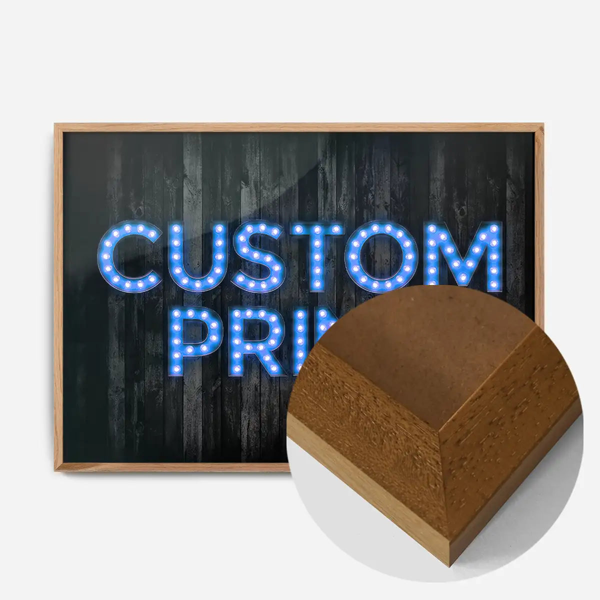 Custom Bulb Letters Blue Print