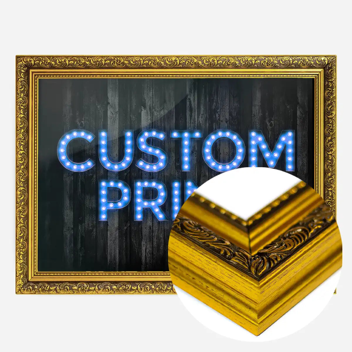 Custom Bulb Letters Blue Print