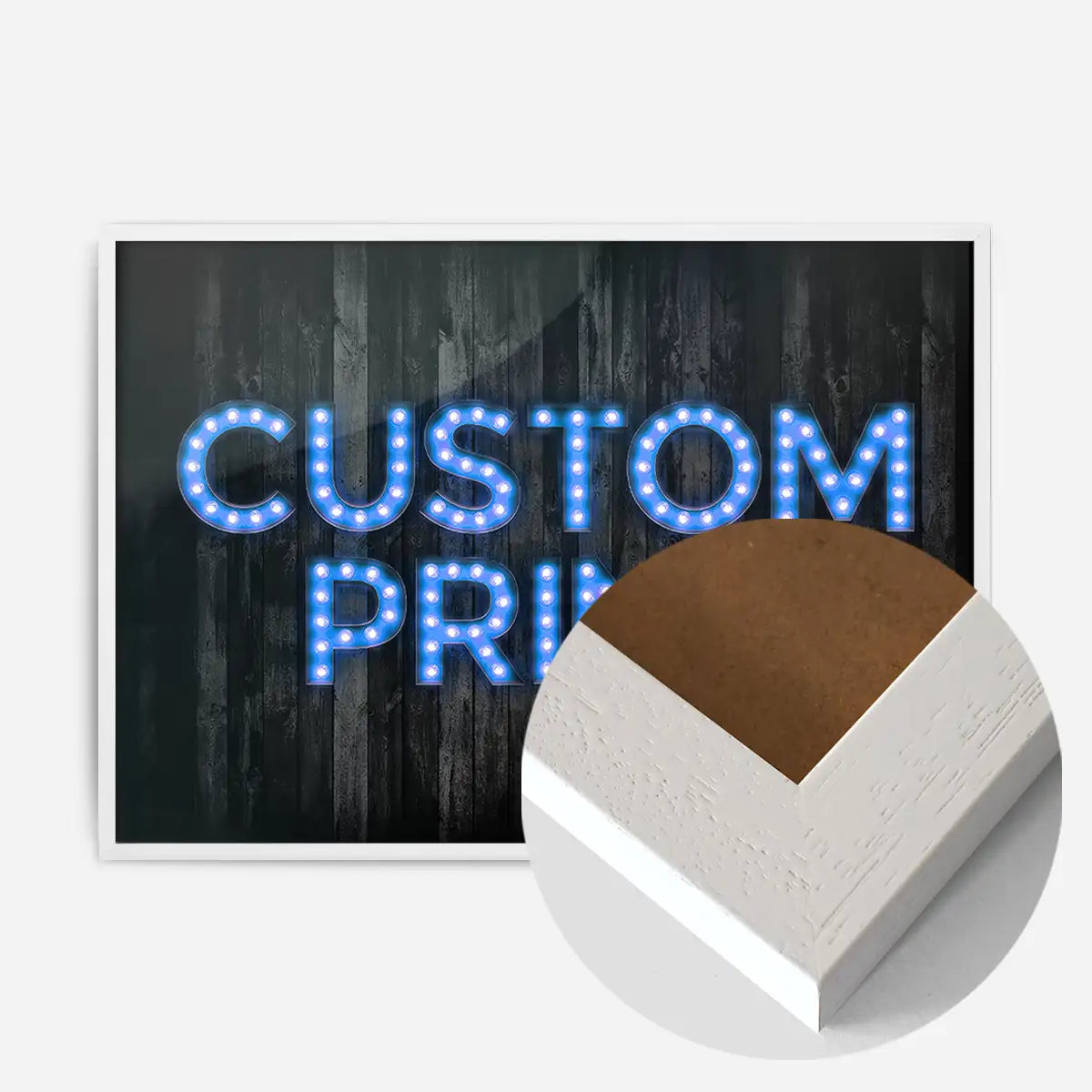 Custom Bulb Letters Blue Print