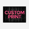 Custom Bulb Letters Pink Print
