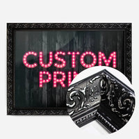 Custom Bulb Letters Pink Print
