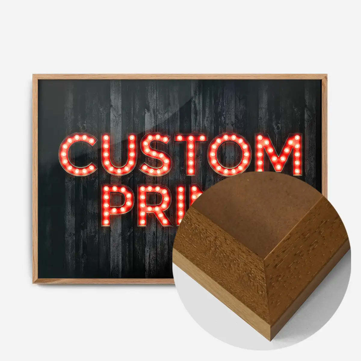 Custom Bulb Letters Red Print