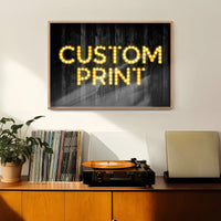 Custom Bulb Letters Yellow / Gold Print