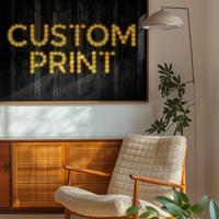 Custom Bulb Letters Yellow / Gold Print