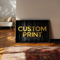 Custom Bulb Letters Yellow / Gold Print