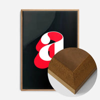 Single Serif Letter Print Black + Red