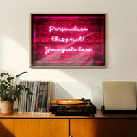 Custom Handwritten Neon Sign