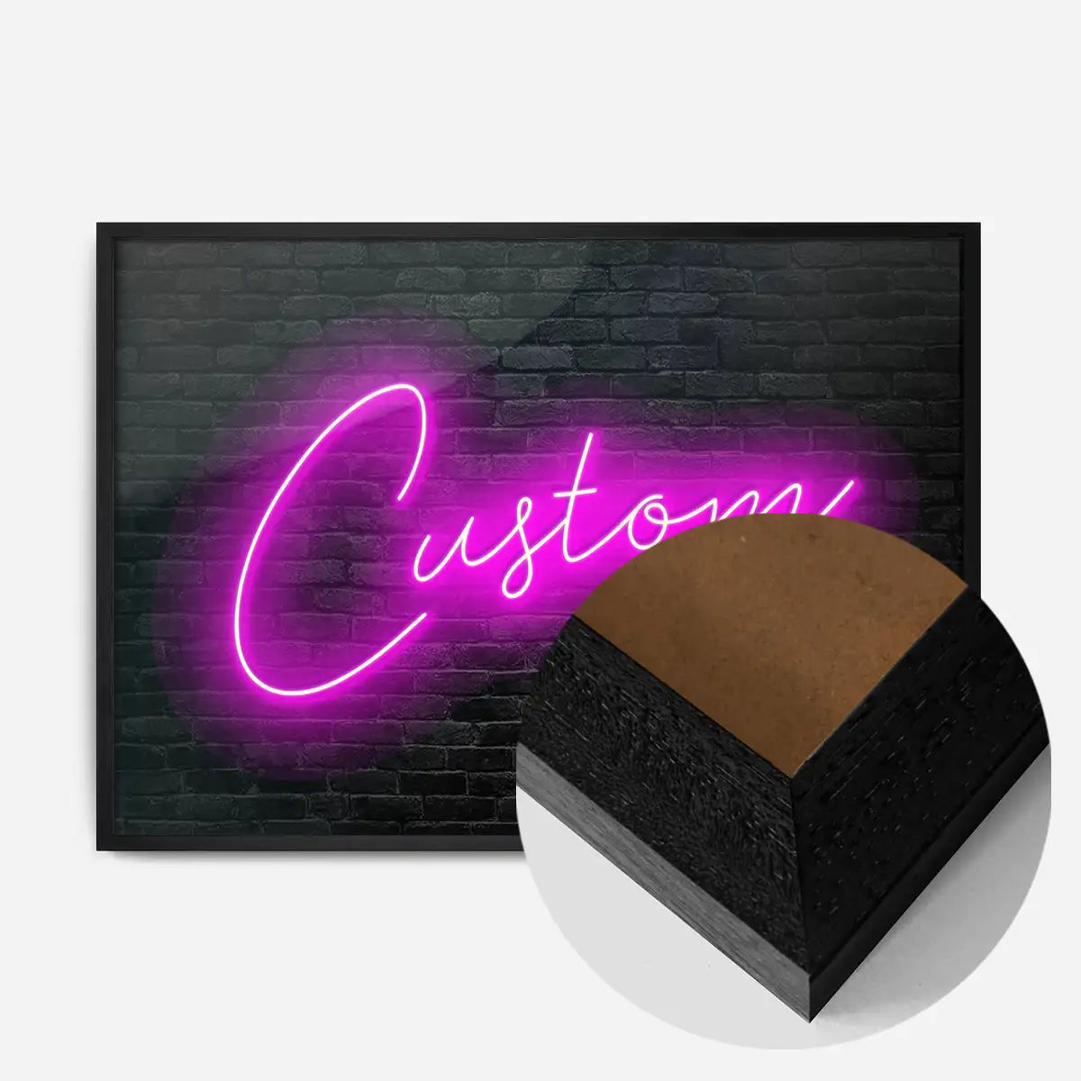 Retro Script Neon Print