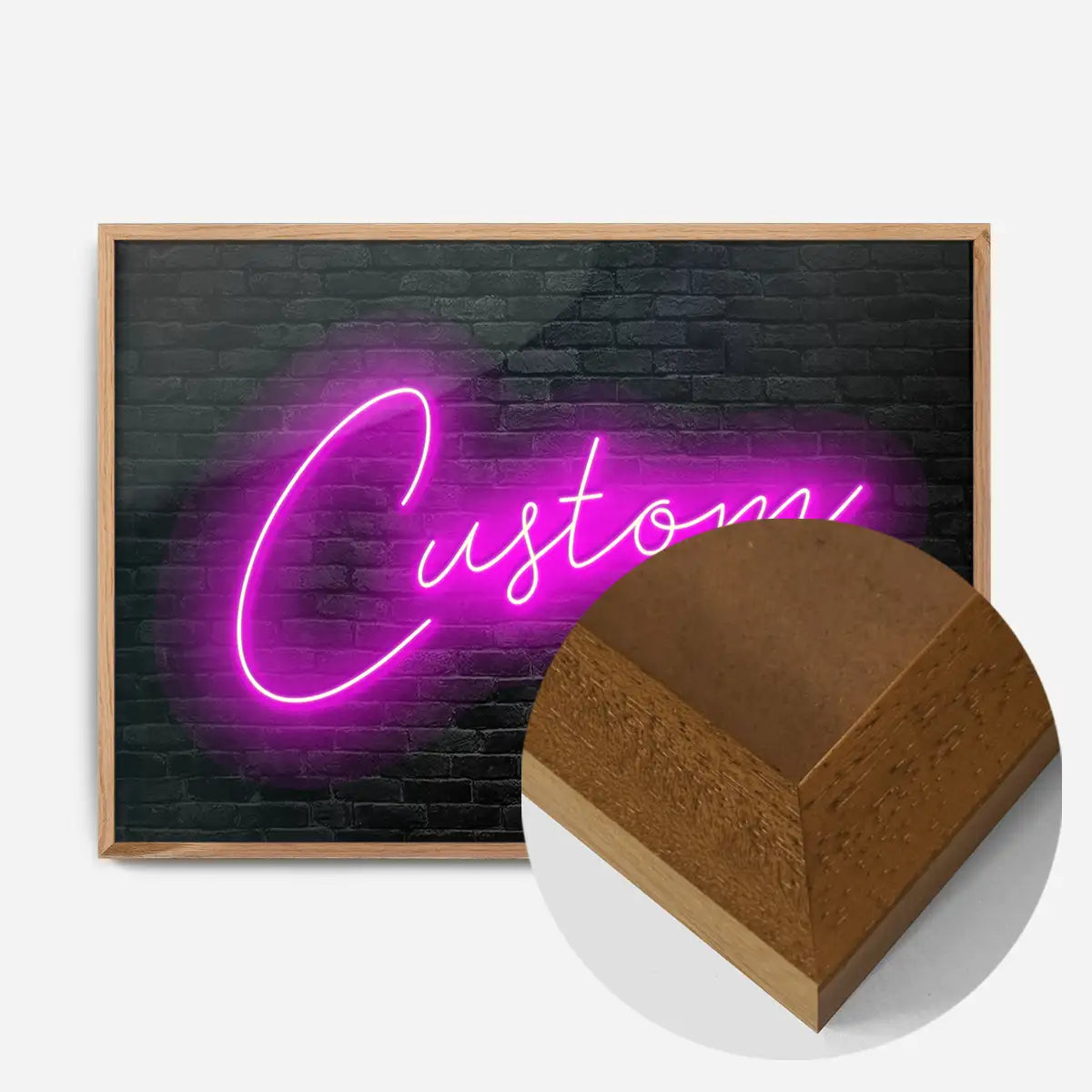 Retro Script Neon Print