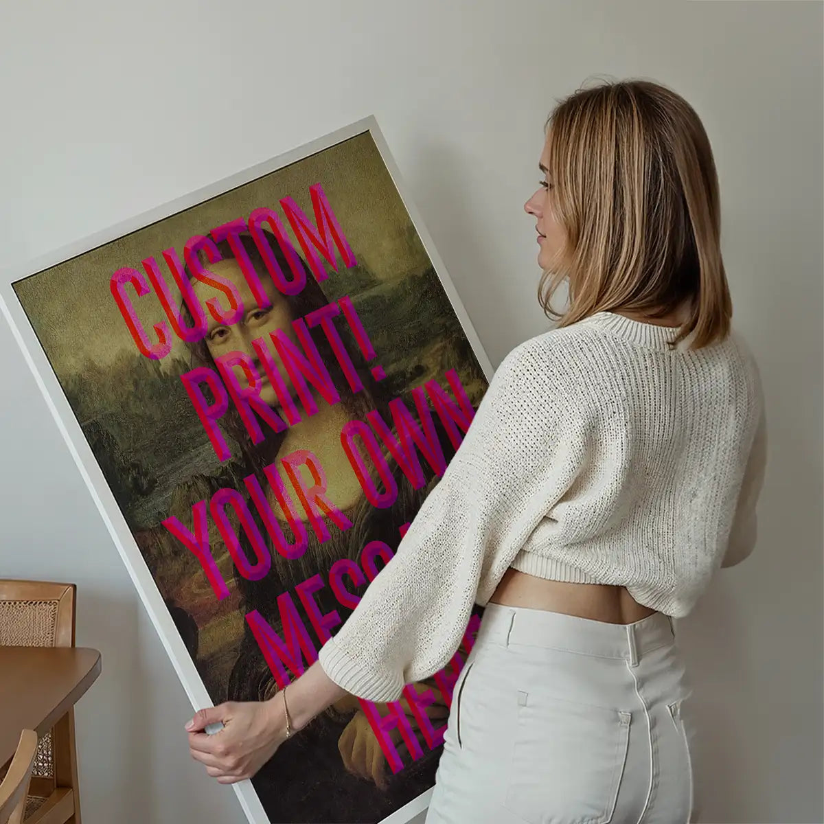 Custom Mona Lisa Quote Print