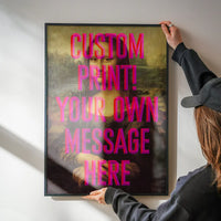 Custom Mona Lisa Quote Print