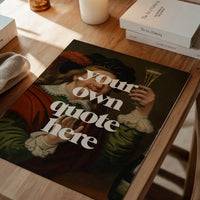 Man Drinking Wine Portrait Custom Print
