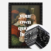 Man Drinking Wine Portrait Custom Print