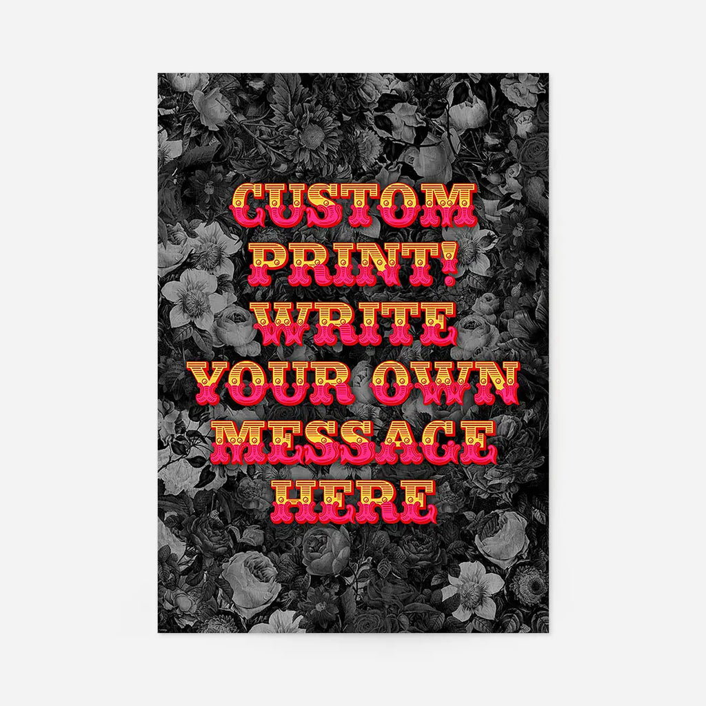 Custom Circus Letters Print