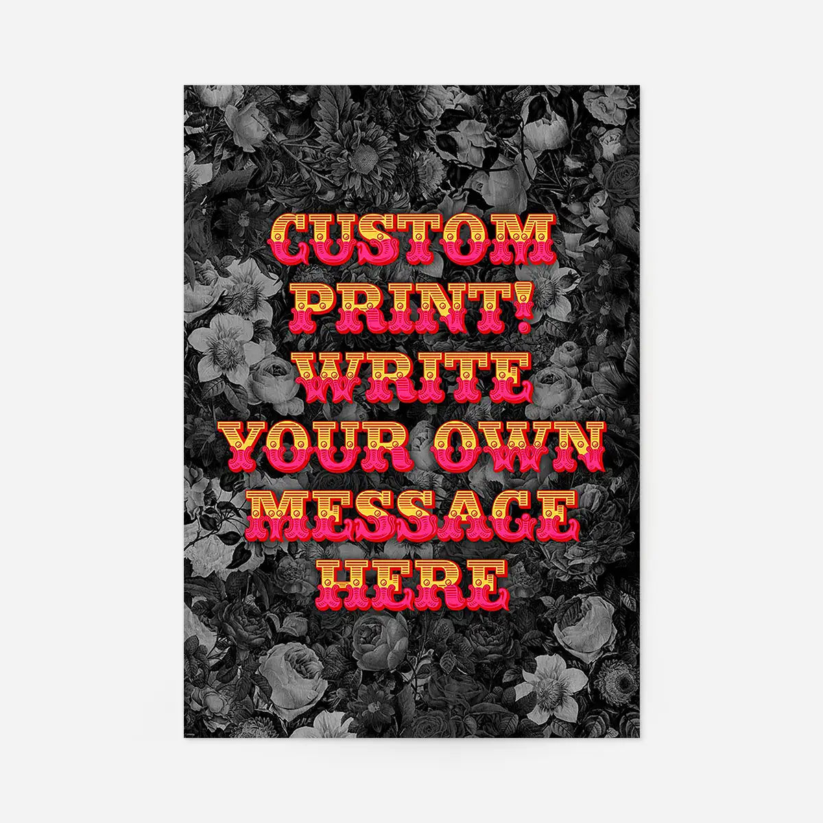 Custom Circus Letters Print