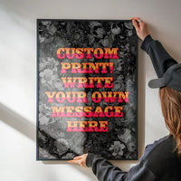 Custom Circus Letters Print