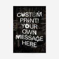 Custom Punk Style Letters Print