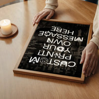 Custom Punk Style Letters Print
