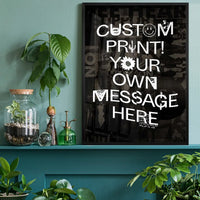 Custom Punk Style Letters Print