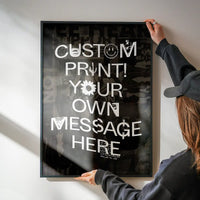 Custom Punk Style Letters Print