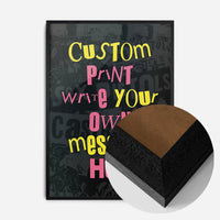 Custom Punk Style Cut and Paste Black Print