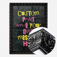 Custom Punk Style Cut and Paste Black Print