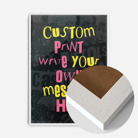 Custom Punk Style Cut and Paste Black Print