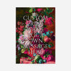 Custom Classic Font Print Floral Background