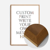 Custom Classic Font Print White Background