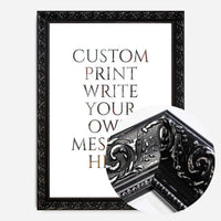 Custom Classic Font Print White Background
