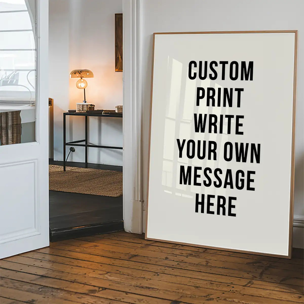 Custom Bold Message Print White