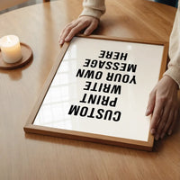 Custom Bold Message Print White