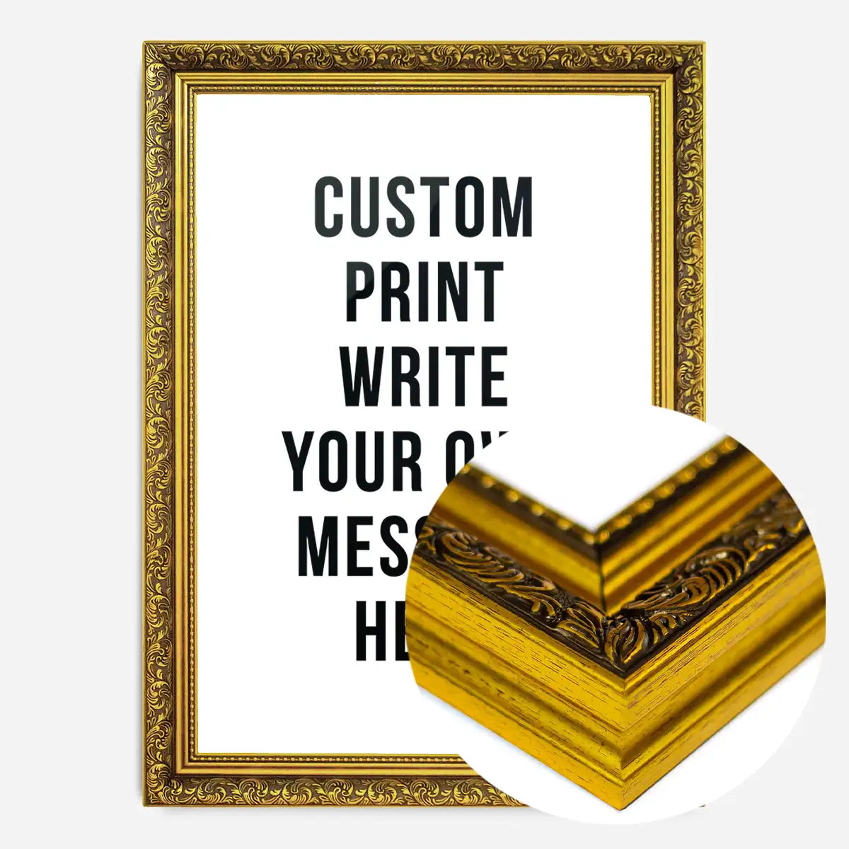 Custom Bold Message Print White