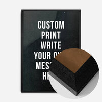 Custom Bold Message Print Black