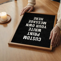Custom Bold Message Print Black