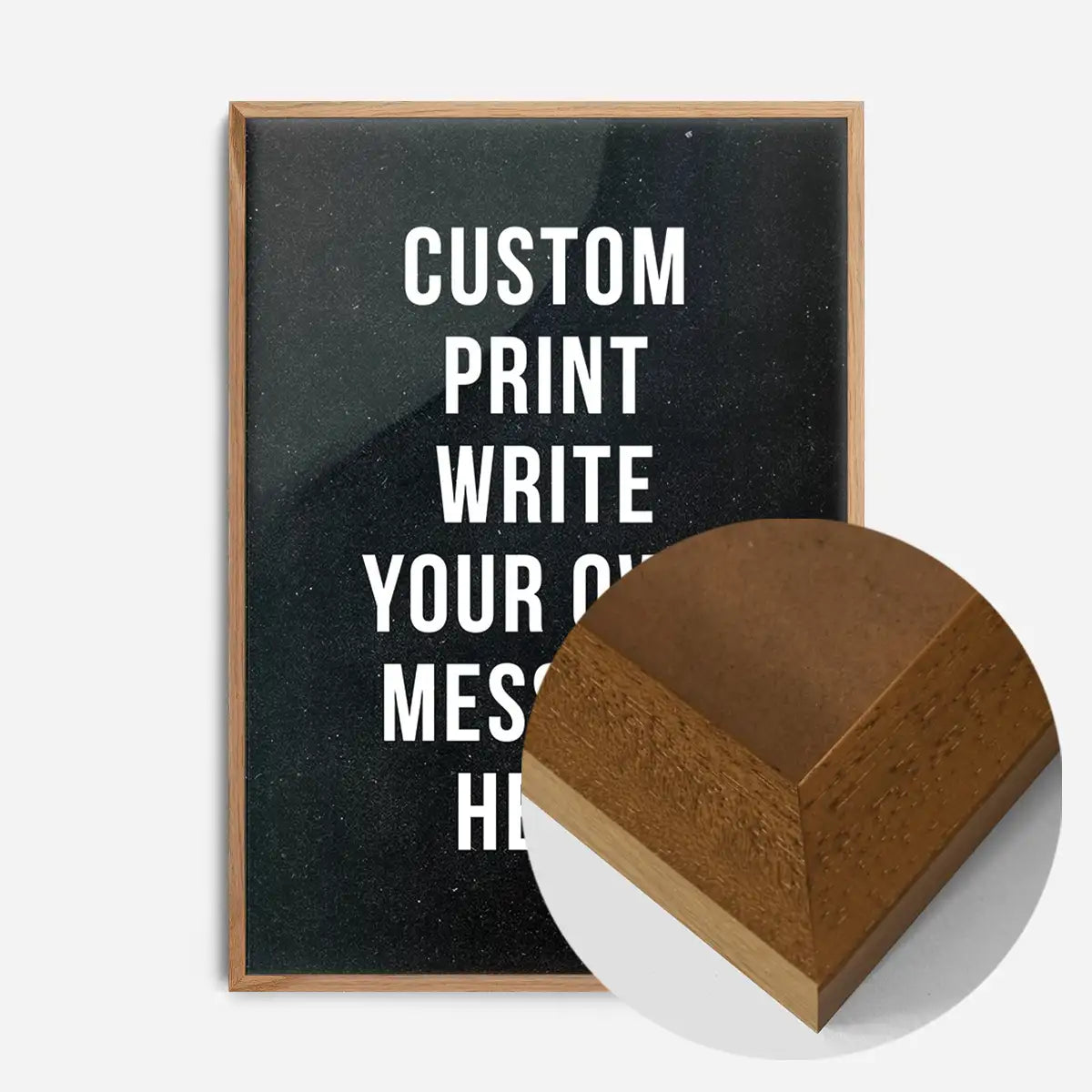 Custom Bold Message Print Black