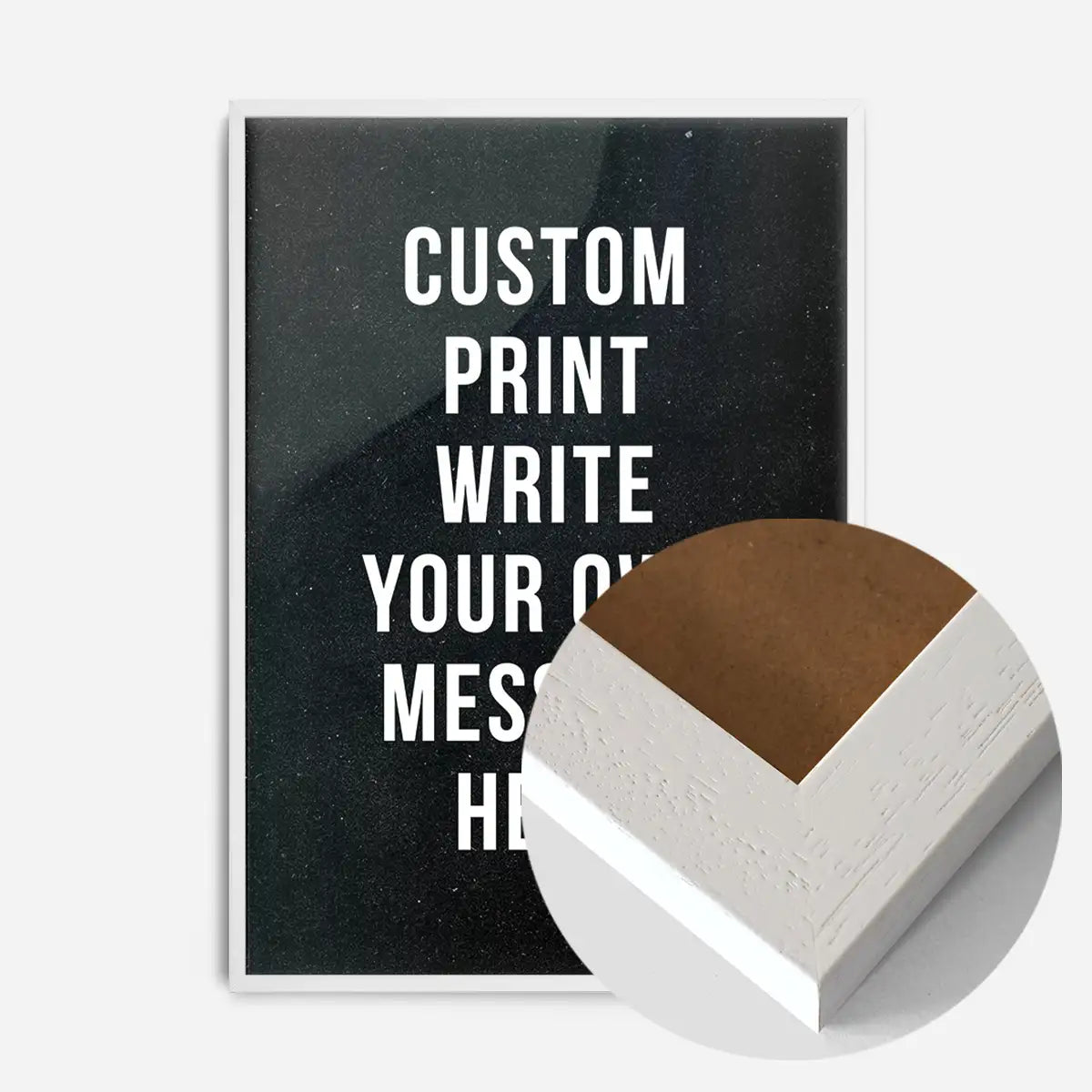 Custom Bold Message Print Black