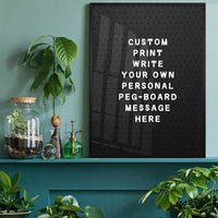 Custom Peg Board Poster Print