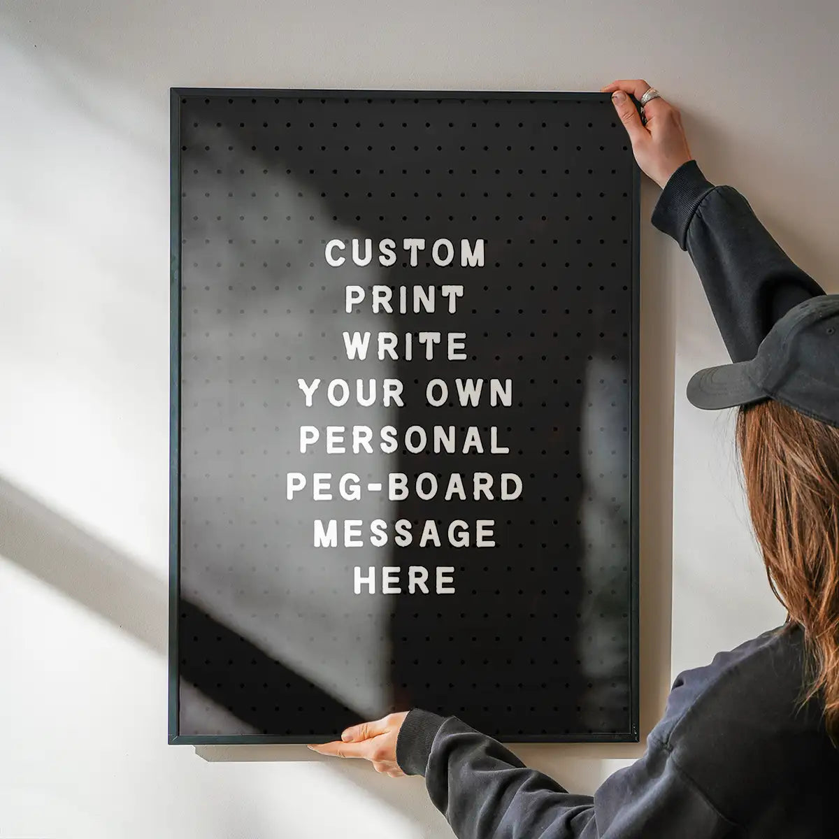 Custom Peg Board Poster Print