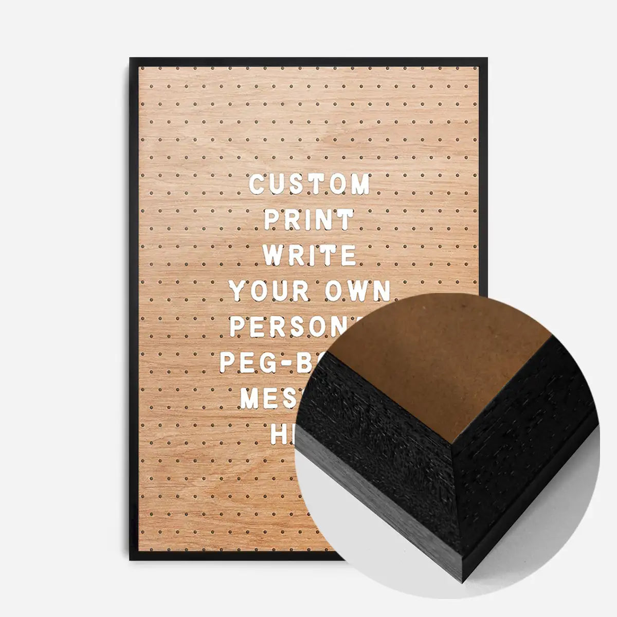 Custom Peg Board Message Art Print