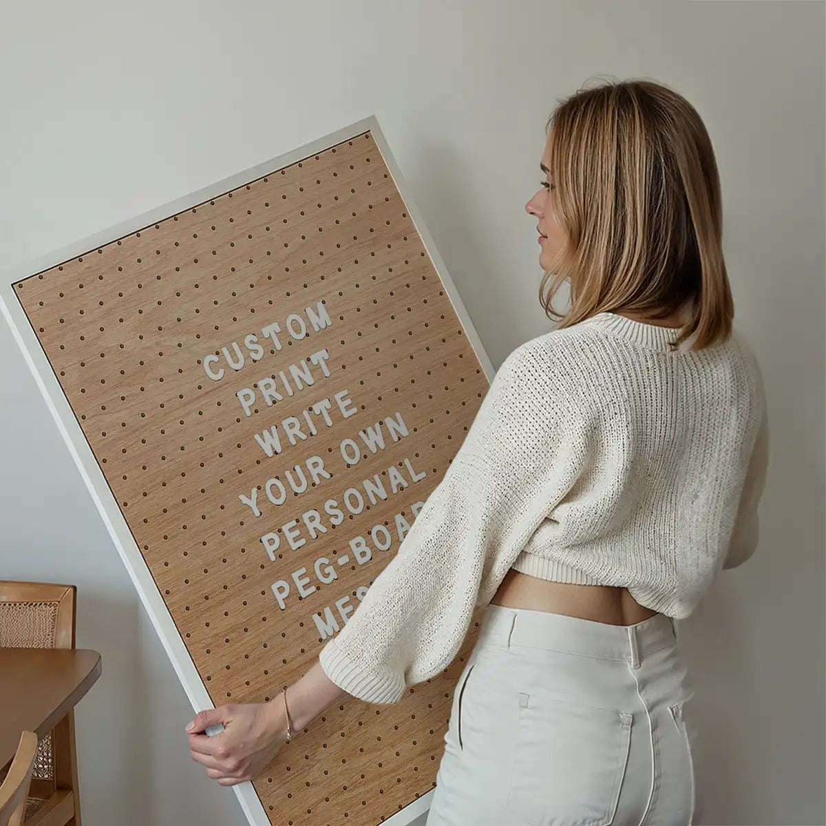 Custom Peg Board Message Art Print