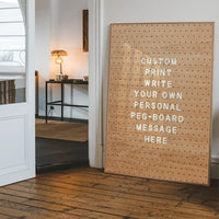 Custom Peg Board Message Art Print
