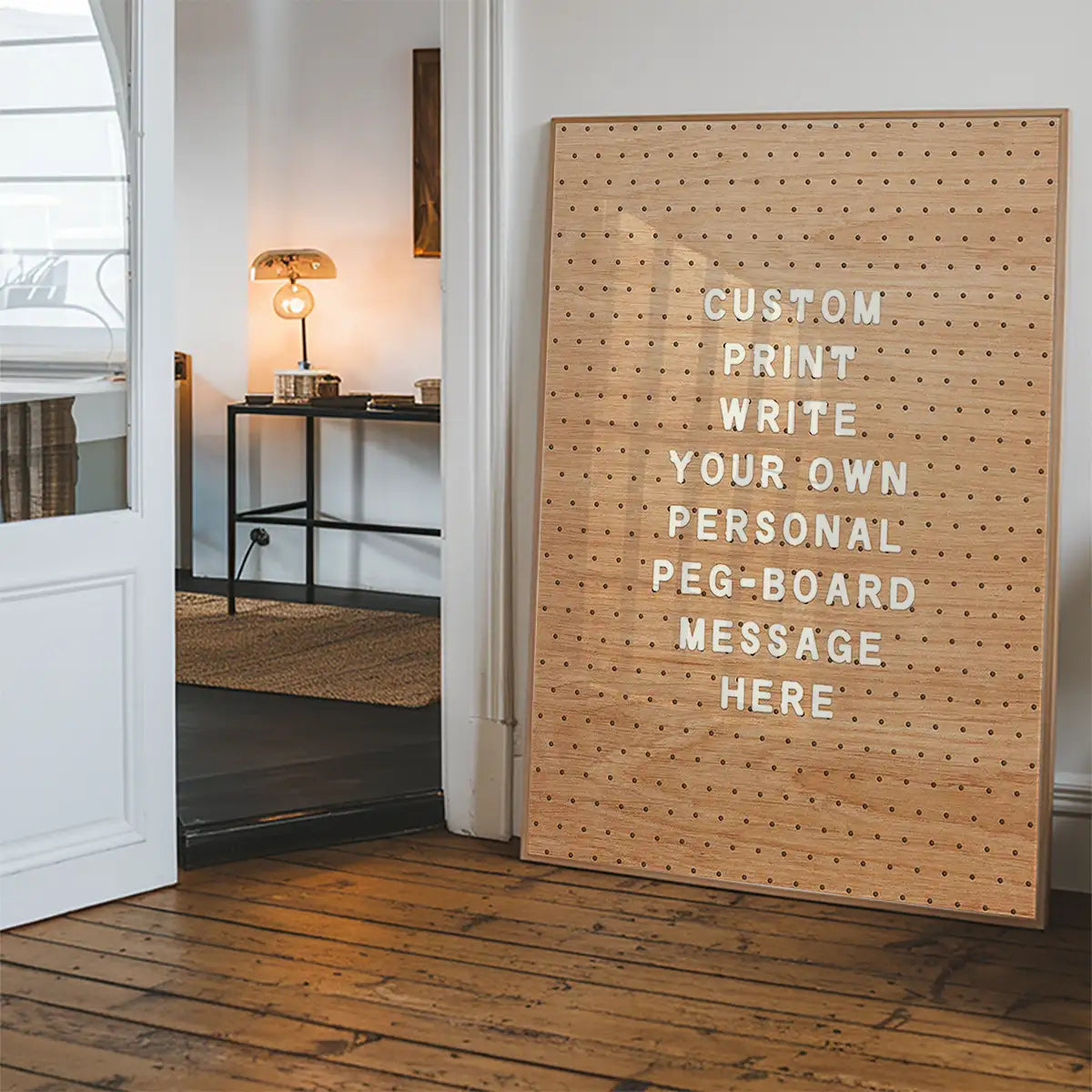 Custom Peg Board Message Art Print