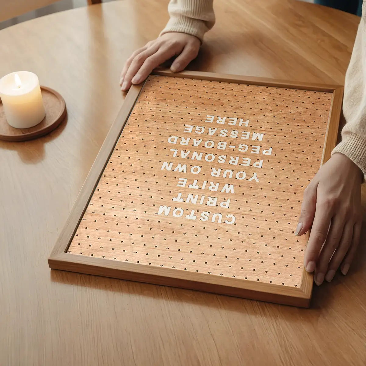Custom Peg Board Message Art Print