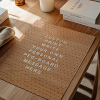 Custom Peg Board Message Art Print
