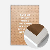Custom Peg Board Message Art Print
