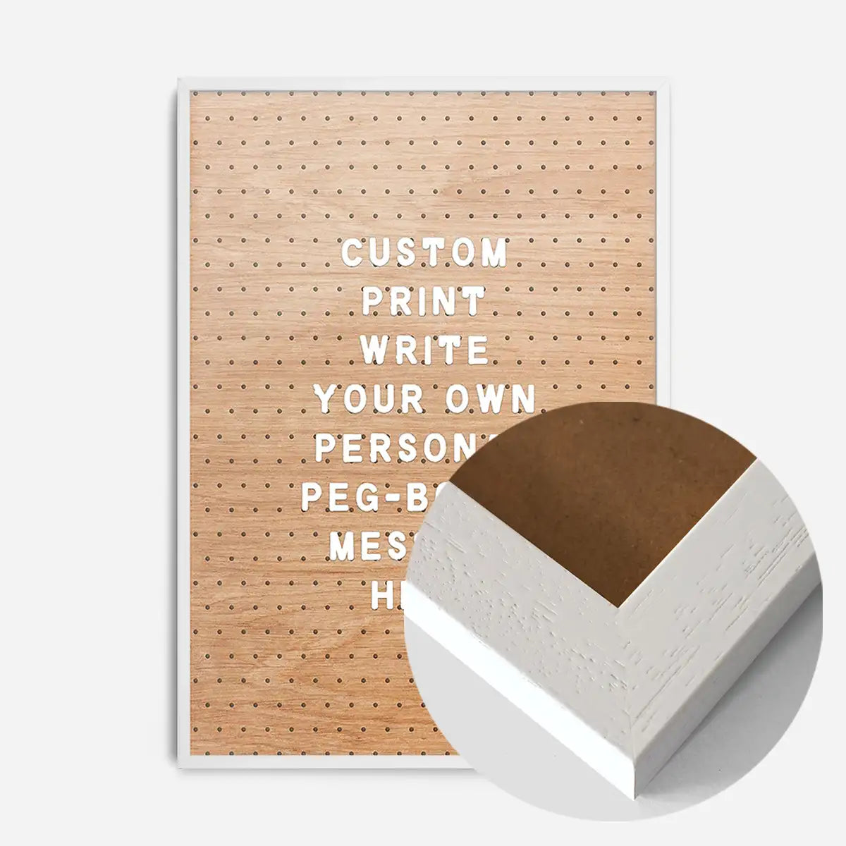 Custom Peg Board Message Art Print