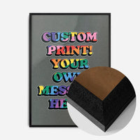Custom Rainbow Bold Letters Print