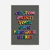 Custom Rainbow Bold Letters Print